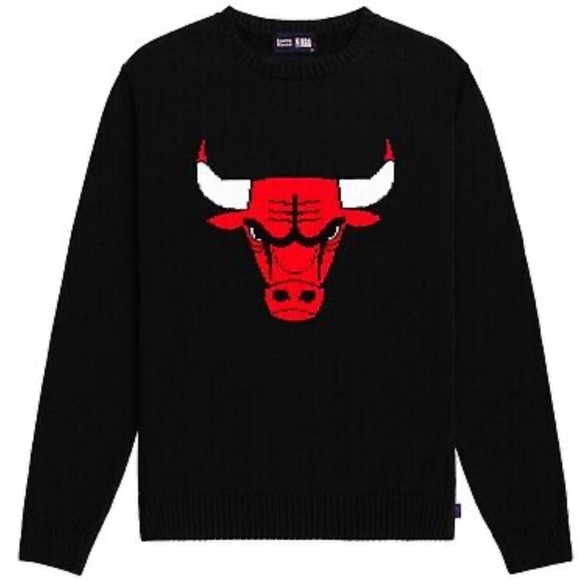 Rowing Blazers x NBA Chicago Bulls Knit Logo Crewneck Sports Sweater L - Picture 1 of 8
